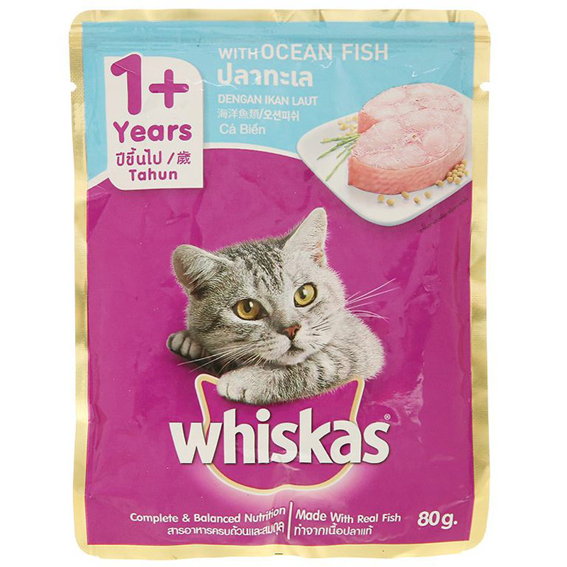 Sốt thức ăn cho mèo Whiskas cho mèo đang là món khoái khẩu rất được yêu thích hiện nay